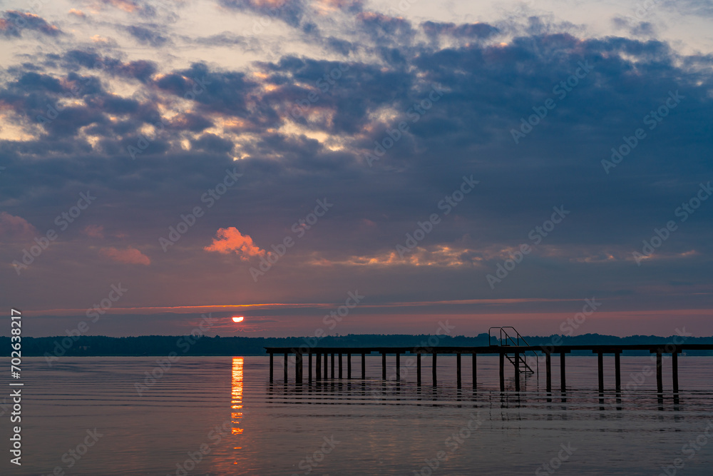 Abendhimmel über dem Starnberger See