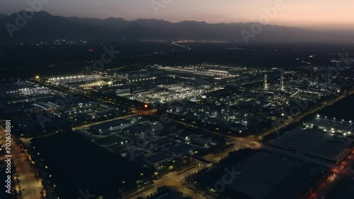 view of the seminconductor factory in Xi'an, China