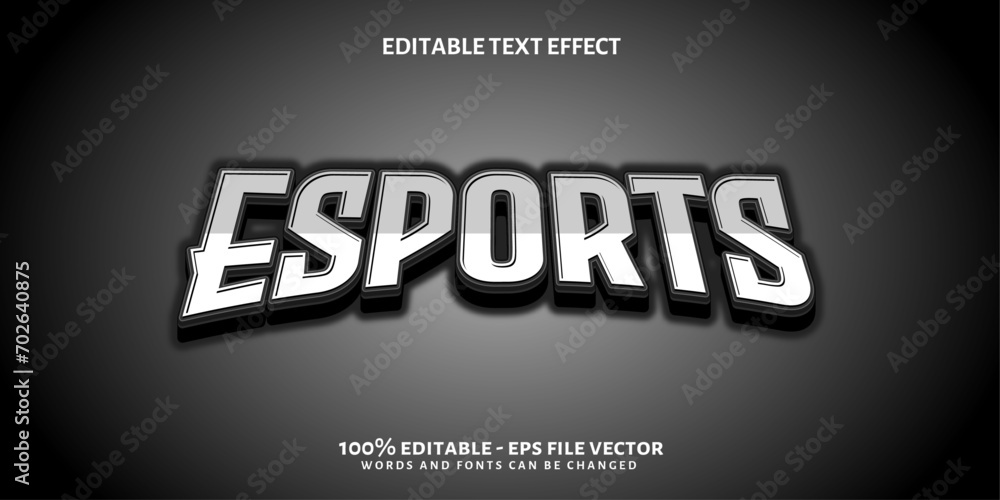 3D Esports Text Effect , Esport Name Style 3D. Editable Text Effect, Premium Vector 3D Esports Text Effect , Esport Name Style 3D. Editable Text Effect, Premium Vector