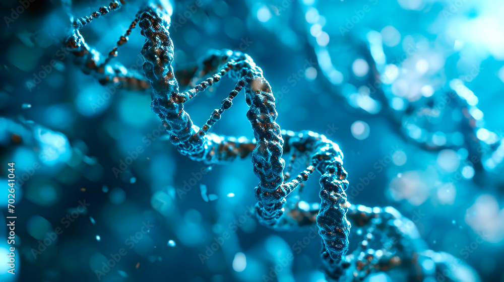 DNA gene helix spiral molecule structure. AI generated DNA gene helix spiral molecule structure. AI generated