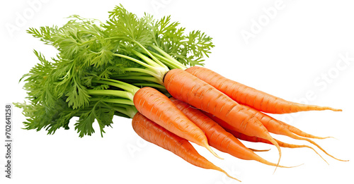 Delicious carrots cut out photo