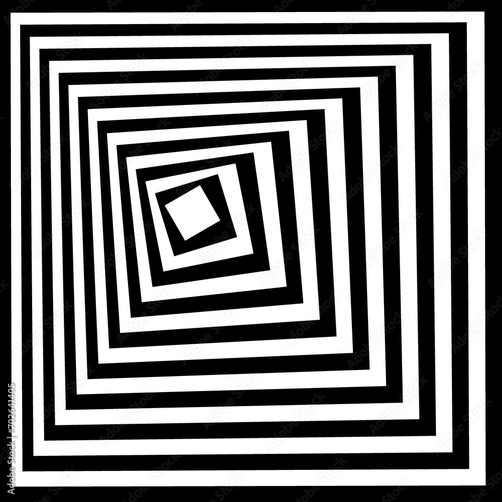 Graphic Element Concetric Square Optical Illusion black symbol Graphic Element Concetric Square Optical Illusion black symbol