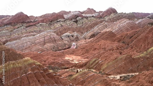 Colorful Danxia scenic spot in China