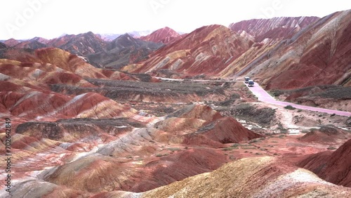 Colorful Danxia scenic spot in China