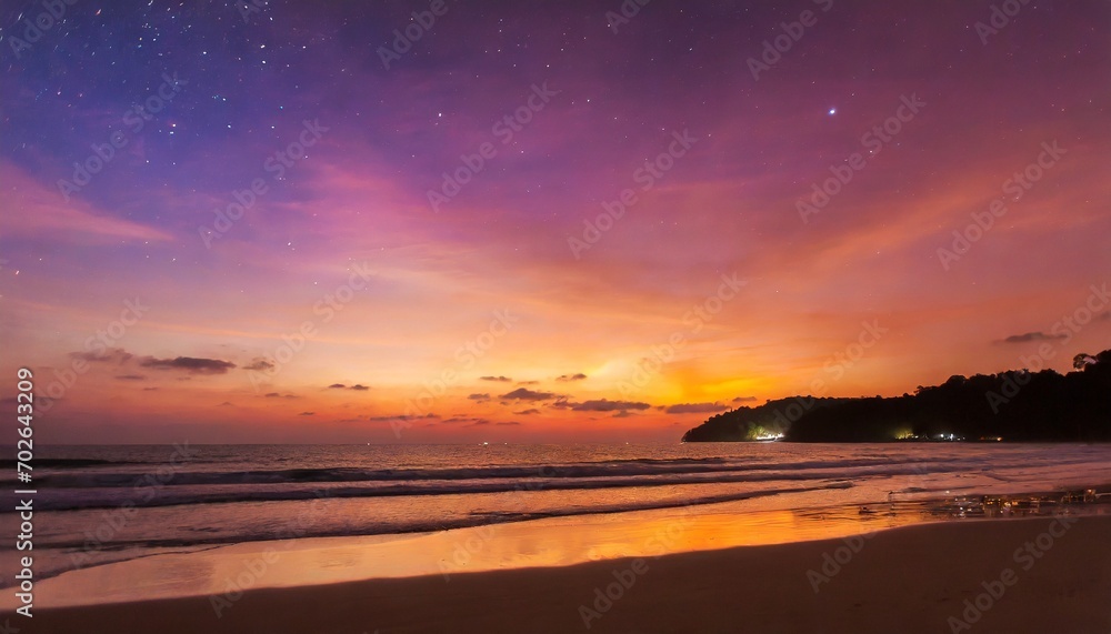 Obraz premium sunset at the beach