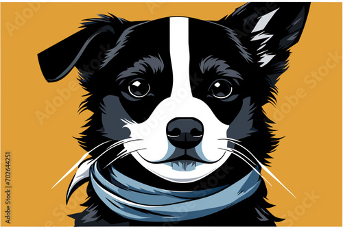 Bandit wearing a bandana. vektor icon illustation