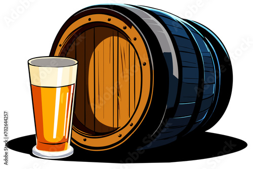 Barrel of moonshine. vektor icon illustation