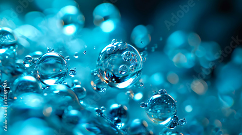 Macro bubble,Macro close up of soap bubbles look like scienctific image of cell and cell membrane. AI generated