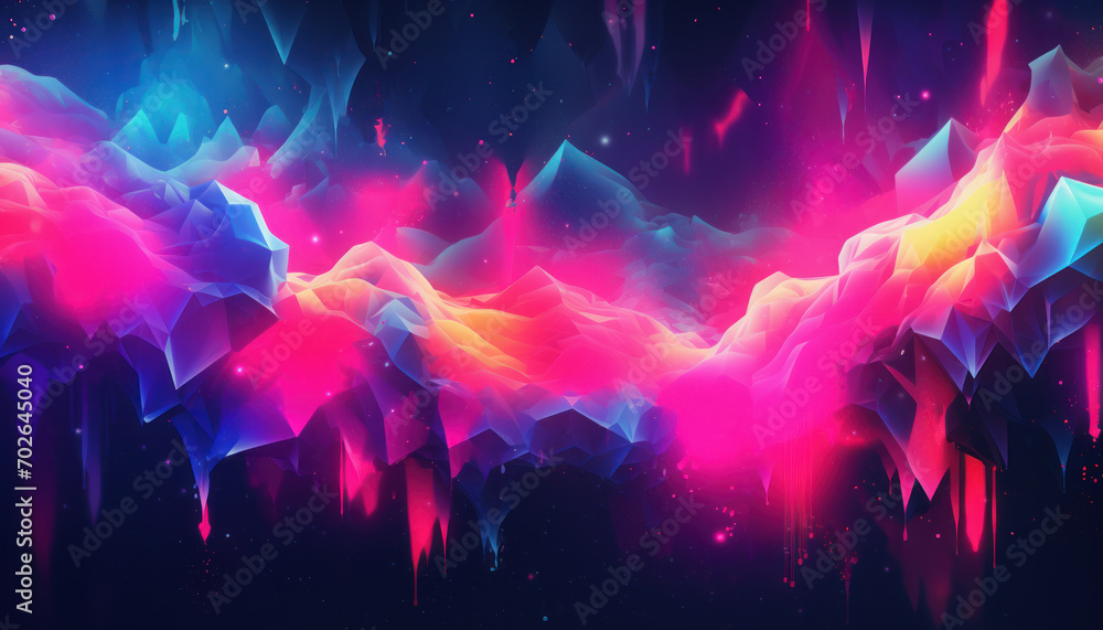 abstract neon background, abstract neon shapes