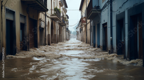 The floods occurring in Emilia Romagna Italy photo