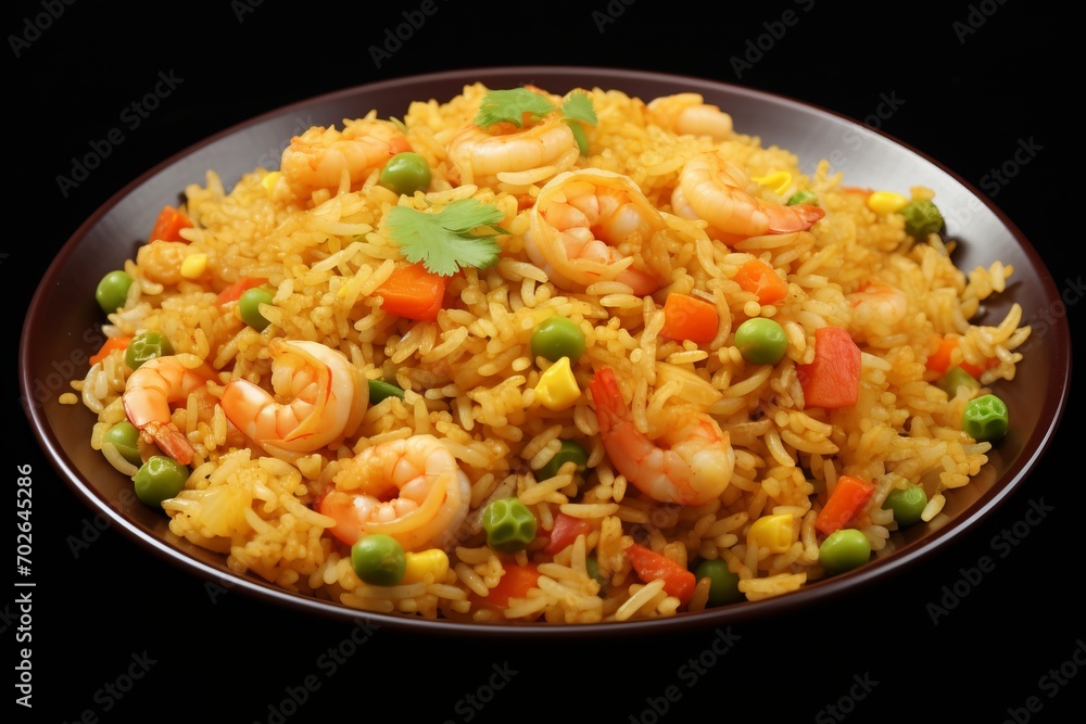 Seafood Indulgence. Chinese Prawn Pasta Delicacy Seafood Indulgence. Chinese Prawn Pasta Delicacy