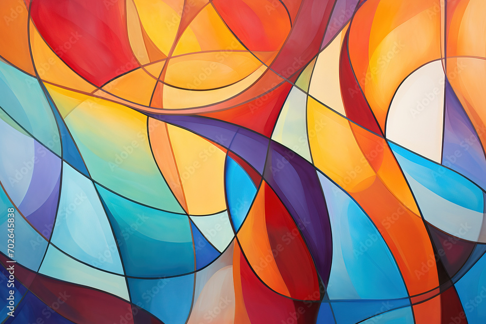Fototapeta premium Background of a variety of interrelated bright colors.
