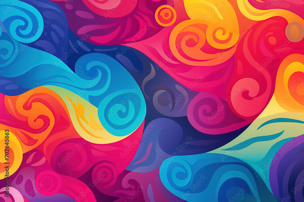 Background of a variety of interrelated bright colors. Background of a variety of interrelated bright colors.