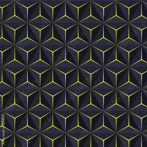 3D geomatric pattern background 