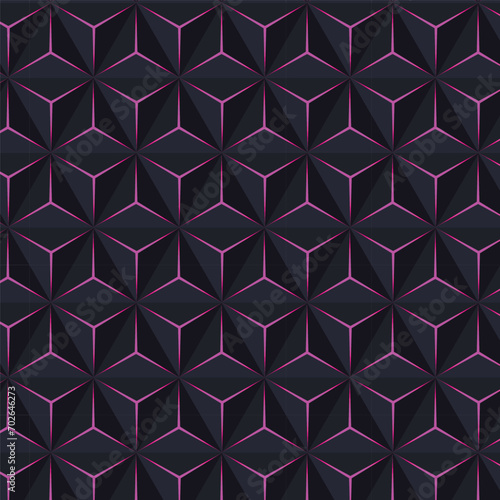 3D geomatric pattern background 
