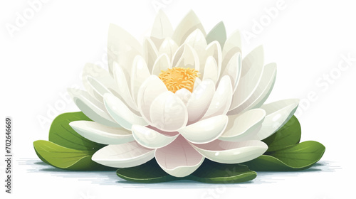 Fototapeta Naklejka Na Ścianę i Meble -  White lotus illustration vector
