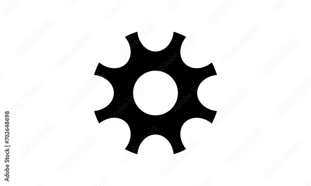 Setting gear flat icon. gear tool symbol icon Setting gear flat icon. gear tool symbol icon