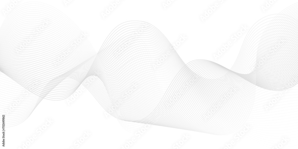 Modern abstract white wave digital geometric Technology, data science frequency gradient lines on transparent background. Isolated on white background. gray and white wavy stripes background.
Modern abstract white wave digital geometric Technology, data science frequency gradient lines on transparent background. Isolated on white background. gray and white wavy stripes background.