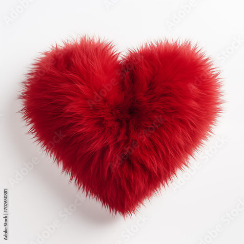 Red Fluffy heart