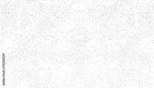 Black bokeh on a white background, abstraction. Black grainy texture isolated on white background. Dust overlay. Dark noise granules. Vector design elements photo