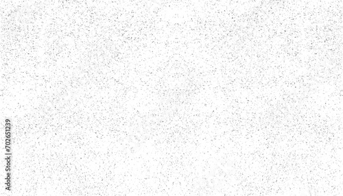 Black bokeh on a white background, abstraction. Black grainy texture isolated on white background. Dust overlay. Dark noise granules. Vector design elements