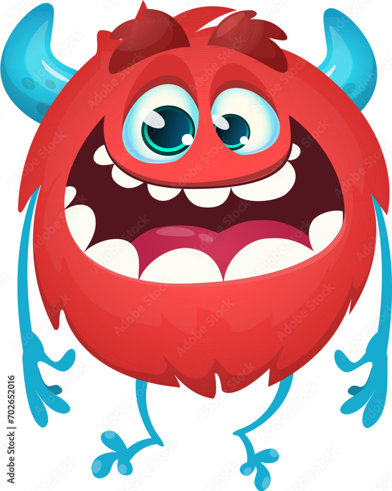Cartoon funny monster illustration. Vector icon. Halloween design Cartoon funny monster illustration. Vector icon. Halloween design