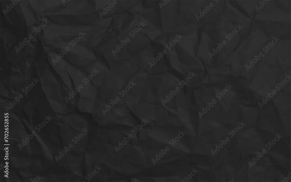 Fototapeta premium black wrinkled paper texture.