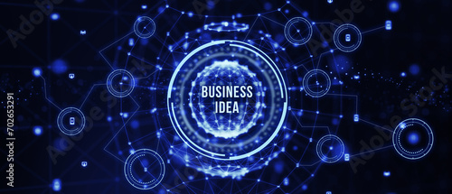 Business idea concept. 3d illustration