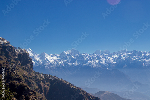 Himalayan range seen from Kalinchowk temple