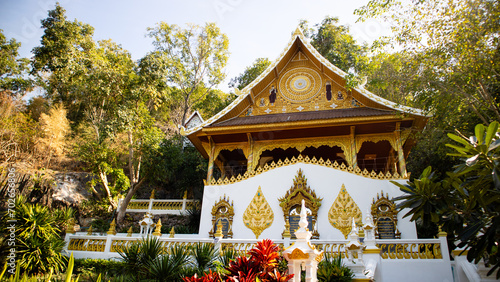 Tham Yen cave in Tham Phra Sabai temple, Lampang province. photo