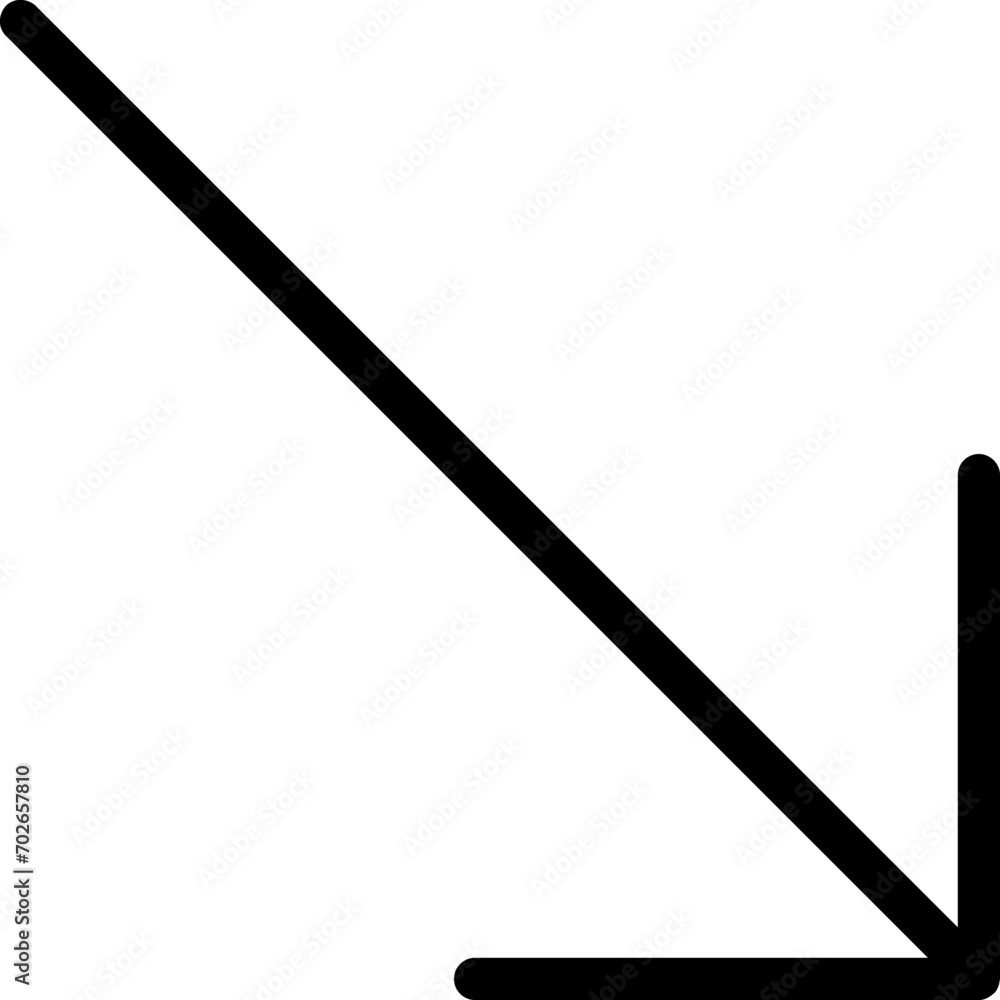 Down Right Arrow Icon