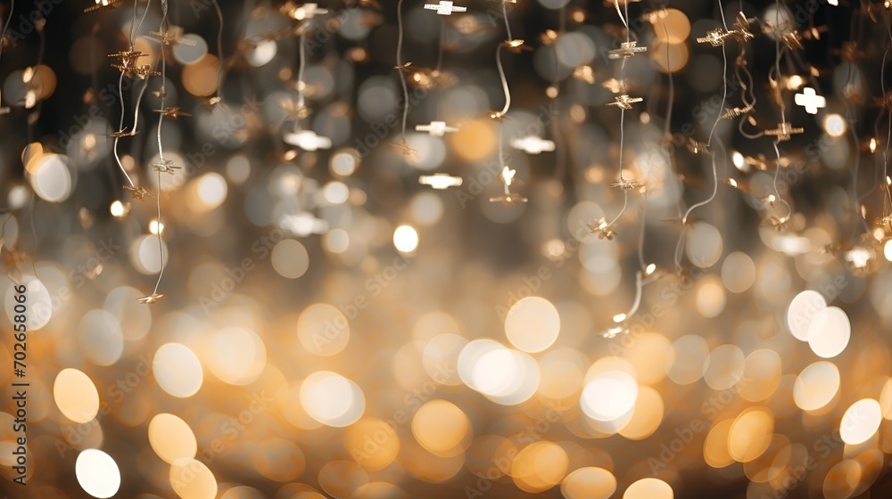 A celestial theme with silver and gold elements , celestial theme, silver, gold