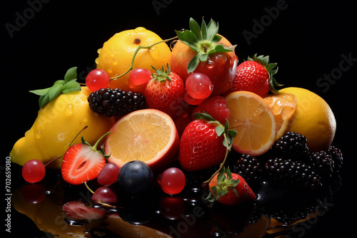 Various fruits on the table