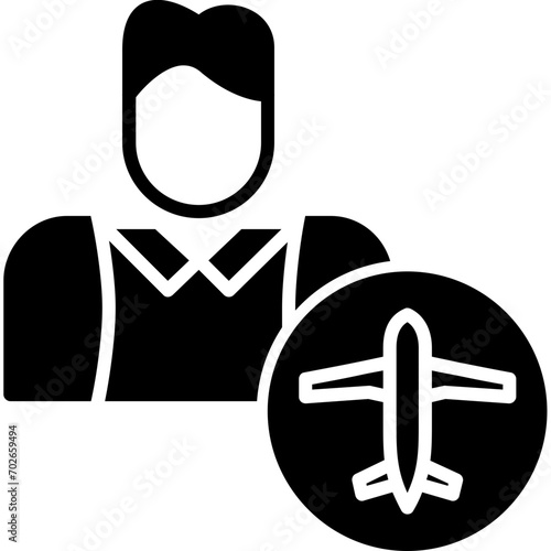 Flight Attendant Icon