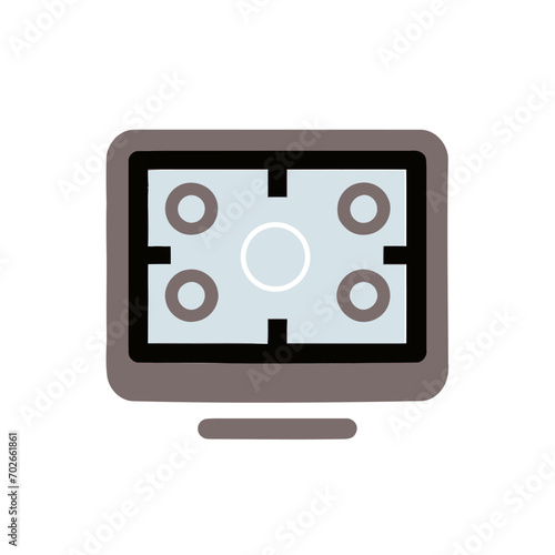 tablet pc with icons