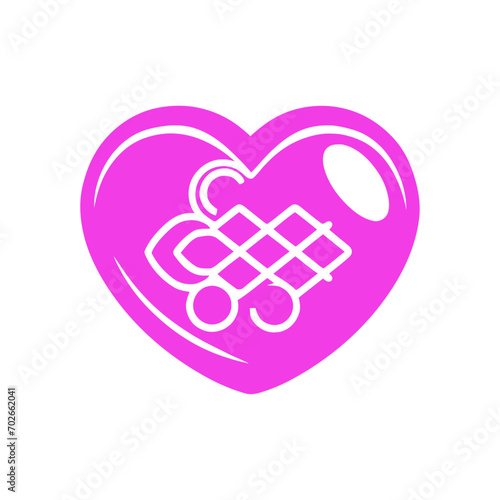 heart with a heart,valentine icon