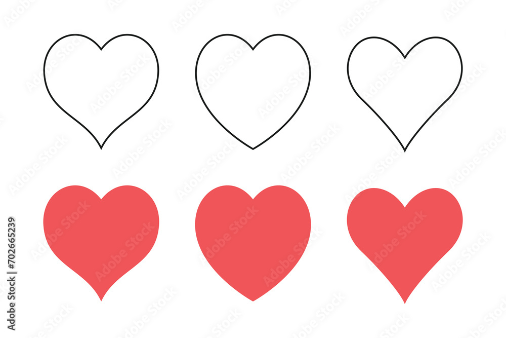 Collection of hand drawn hearts Collection of hand drawn hearts