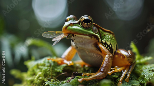 Frogs eat dragonflies