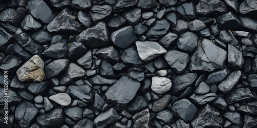 Pebble stone texture background Black pebbles, Rocky Texture A Black Stone Background, Captivating Detail A Closer Look The Basalt Stone Texture On Vik Iceland S Beach Background, generative AI