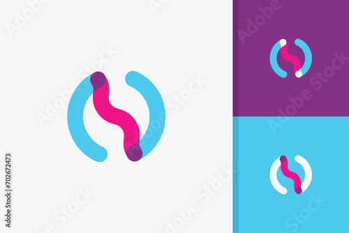 letter n logo design icon template © superbejo