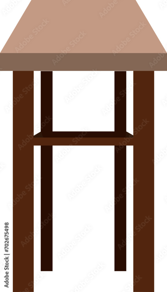 Wooden stool. Furniture for home. Vector illustration. Wooden stool. Furniture for home. Vector illustration.