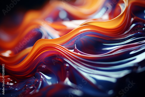 A 3D abstract fluid form, changing shapes seamlessly in a continuous flow.