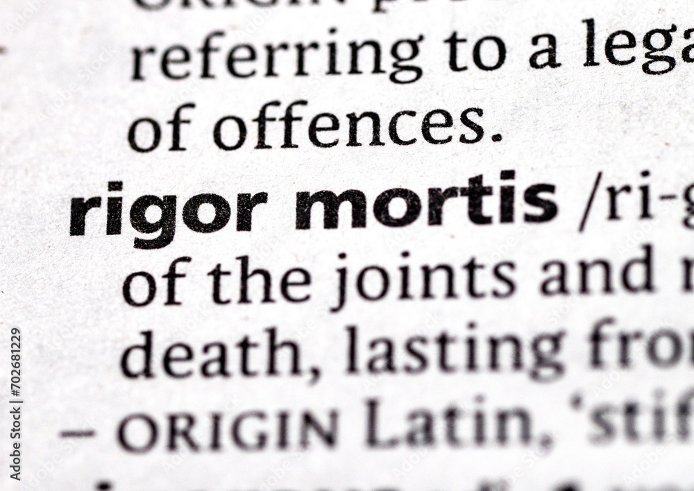 Obraz premium rigor mortis