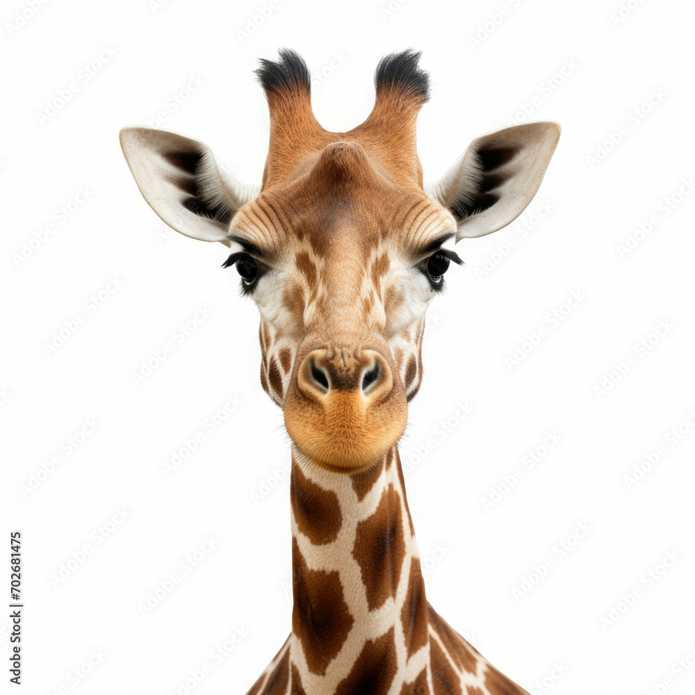Fototapeta premium Giraffe isolated on white background