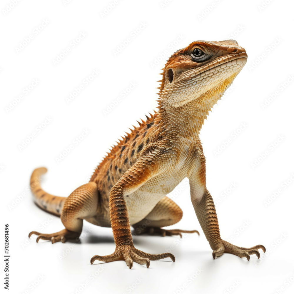 Naklejka premium Lizard isolated on white background