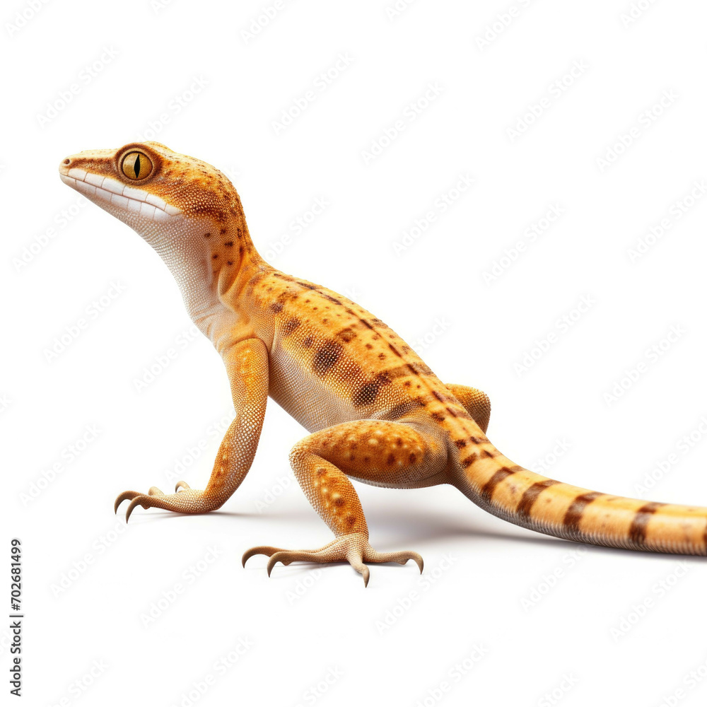 Obraz premium Gecko isolated on white background