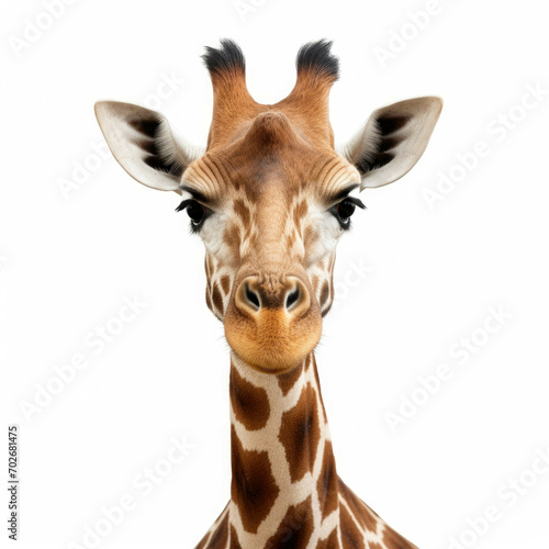 Giraffe isolated on white background