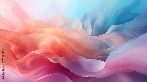 Abstract pastel color palette, creating a dreamlike atmosphere and invoking a sense of softness and serenity.