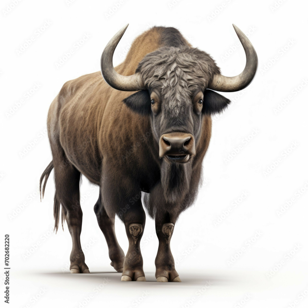 Buffalo isolated on white background Buffalo isolated on white background