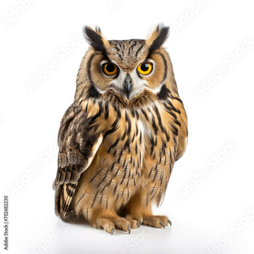 Owl isolated on white background © Michael Böhm